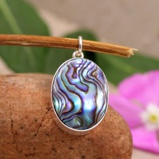 Pendentif coquille d'ormeau en