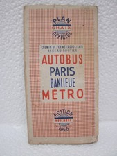 Plan Chaix de Novembre 1946 : AUTOBUS PARIS BANLIEUE METRO
