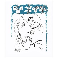 PICASSO Pablo - Lithographie "Femme et enfant" 49x40cm