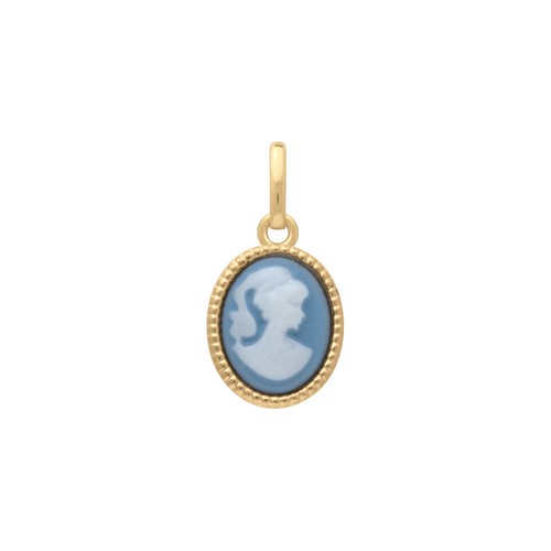 Pendentif forme ovale camée - forme, ovale"camée