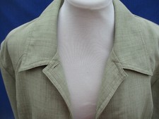 Ensemble N°12 tailleur pantalon veste  polyester vert T46 Christine Laure