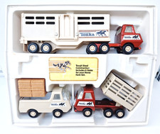 Coffret Tonka chevaux + boite d'origine jouet ancien époque joustra
