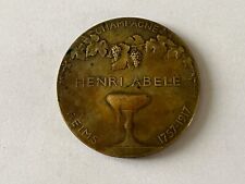 Médaille Champagne Henri Abelé Reims 1917 Yencesse Bronze (179-50/A11-55)