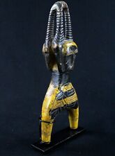 Art Africain Afrikanishe Kunst - Ancien Lance Pierre Baoulé Baule Socle 22 Cms