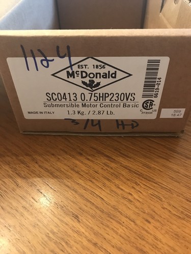 Mcdonald submersible motor - mcdonald,