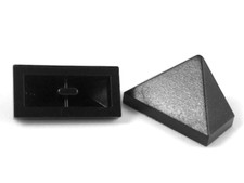 2 x Lego Black Slope ref 3048c