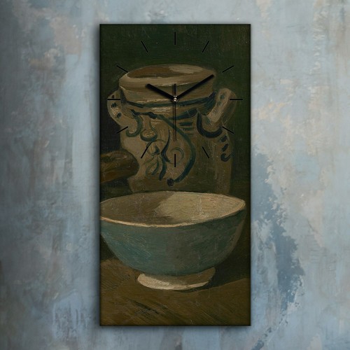 Horloge murale sur toile 30x60