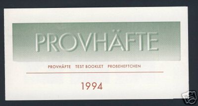 Sweden test booklet - test,