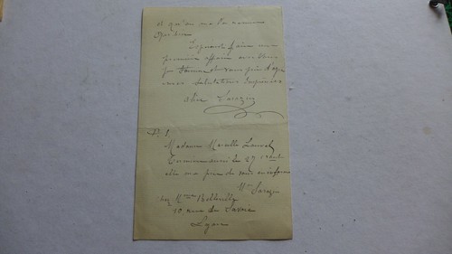 Sarazin alice lettre - ,