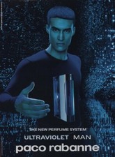 Publicité papier Parfum. Perfume ad. PACO RABANNE Ultraviolet 2001