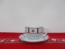 TASSE DÉJEUNER BASQUE BLEU ET ROUGE AVEC CROIX BASQUE