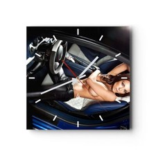 Horloge murale en verre