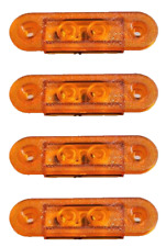 #4x 12V 24V Orange Marquage Latéral LED Phares Kelsa Barre pour Camion Van