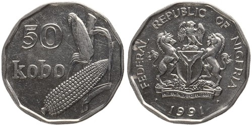 Nigeria kobo 1991 - 1991,