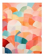 Art mural abstrait coloré