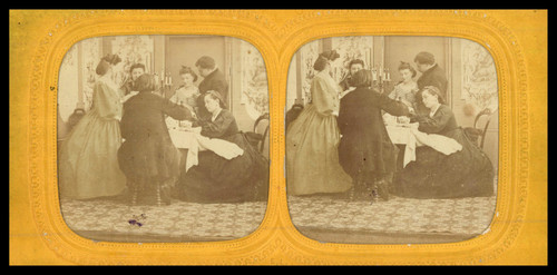 Dîner table ca 1870 - dîner, ca.1870