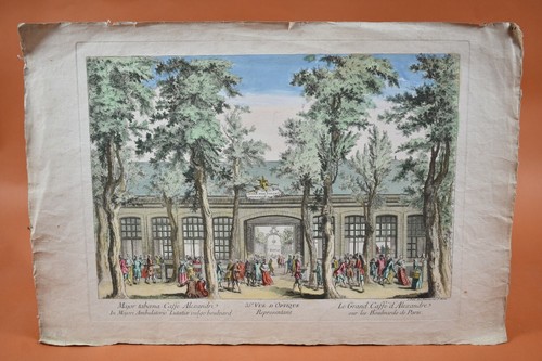 Gravure xviiie vue - -, d'optique