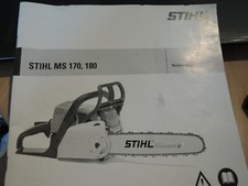 Notice manuel Tronçonneuse Stihl MS 170 & MS 180