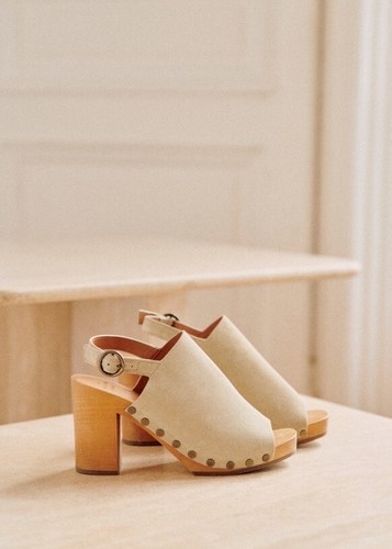 Sezane dakota high clogs stone - sezane,