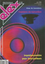 ELEKTOR N°45 IMPEDANCEMETRE POUR HP / PROTEC. SURTENSIONS / FEU ARRIERE LED VELO