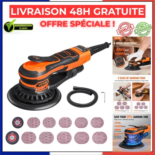 Ponceuse orbitale vevor - orbitale, w
