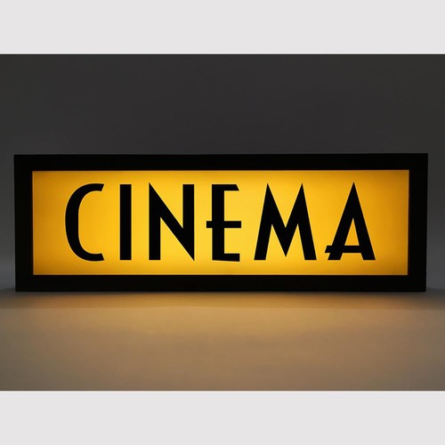 Cinema rgb led neon lightbox - cinema,