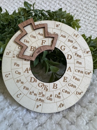 Rare wooden circle fifths - rare,