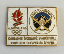 04 - Pin's GENDARMERIE COMPAGNIE MONTAGNE ALBERVILLE J.O 1992