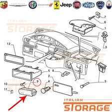 FIAT ULYSSE SCUDO LANCIA Z Supporto Autoradio Avec Cassette Originale 1474410698