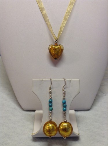 Gold murano glass - gold, and