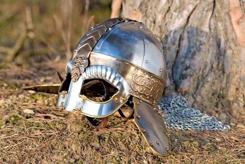 Casque viking acier - viking, en
