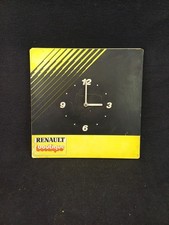 Rare pendule horloge murale RENAULT BOUTIQUE vintage 1980 ancien garage 5 turbo