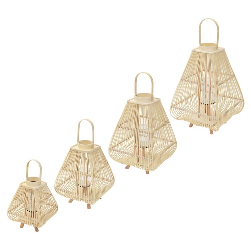 Lanterne bambou avec - lanterne, en