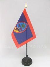DRAPEAU DE TABLE GUAM 15x10cm - PETIT DRAPEAUX DE BUREAU AMÉRICAIN 10 x 15 cm po