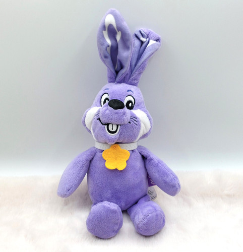 Peluche doudou lapin violet