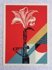Shepard Fairey (OBEY) - AR-15 Lily - Sérigraphie signée et numérotée xx/550