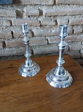 Paire De Flambeaux Bronze