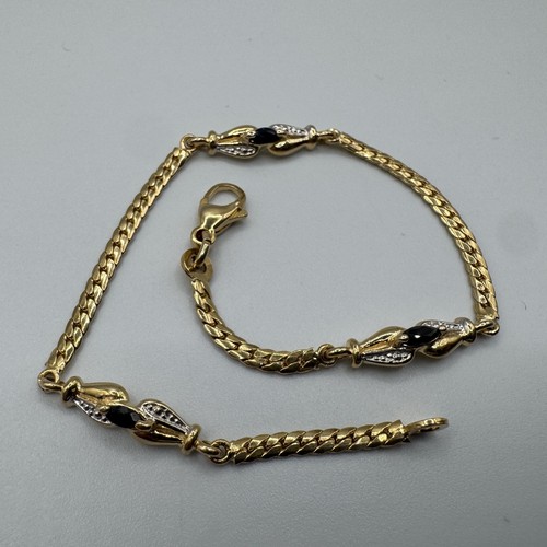 Bracelet vintage plaqué or - plaqué,