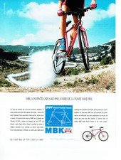 Publicité Advertising 088  1991   vtt vélo MBK