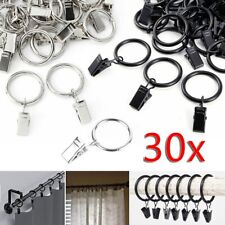 30x Métal Anneaux de Rideaux