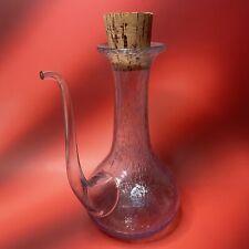 BIOT : Essencier Provençal 23.5 cm en verre bullé bleu pale (carafe / verseuse)