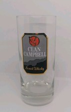 1 VERRE WHISKY CLAN CAMPBELL 13cm   DÉCOR PAYSAGE