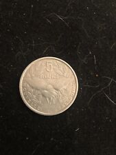 monnaie 5 francs alu 1952 nouvelle calédonie