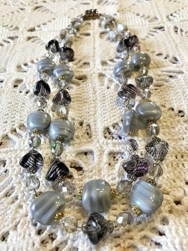Collier ancien rangs perles - ancien, 2