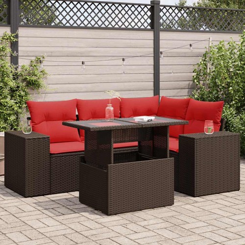 Salon jardin avec coussins - jardin,