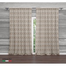 RIDEAU TYROLIEN BEIGE PULL cm.160x300 emballé MADE in ITALY lin