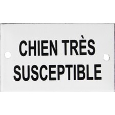 Plaque humoristique émaillée