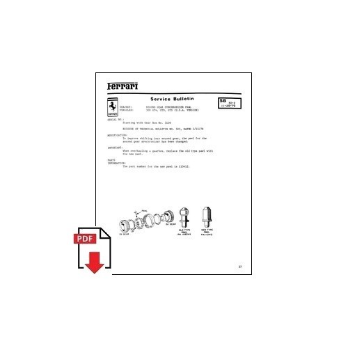 1979 ferrari service - ferrari, bulletin