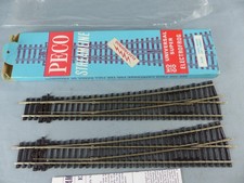 PECO lot de 2 aiguillages gauches SL-E89 maillechort complet + boite , testé OK