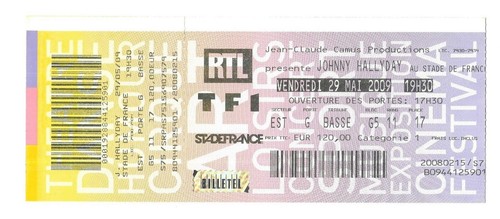 Rare ticket billet concert - ticket,